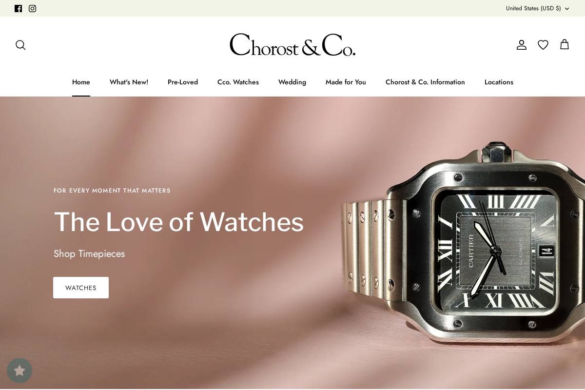 chorostco.com homepage screenshot