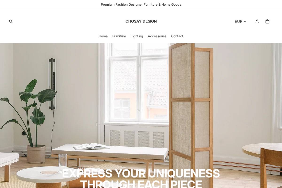 CHOSAY homepage screenshot