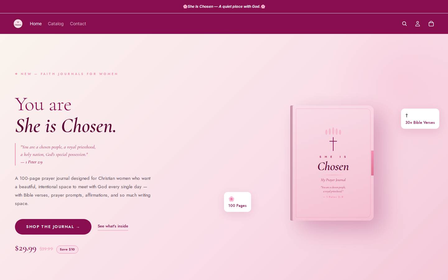 chosen-journal.info homepage screenshot