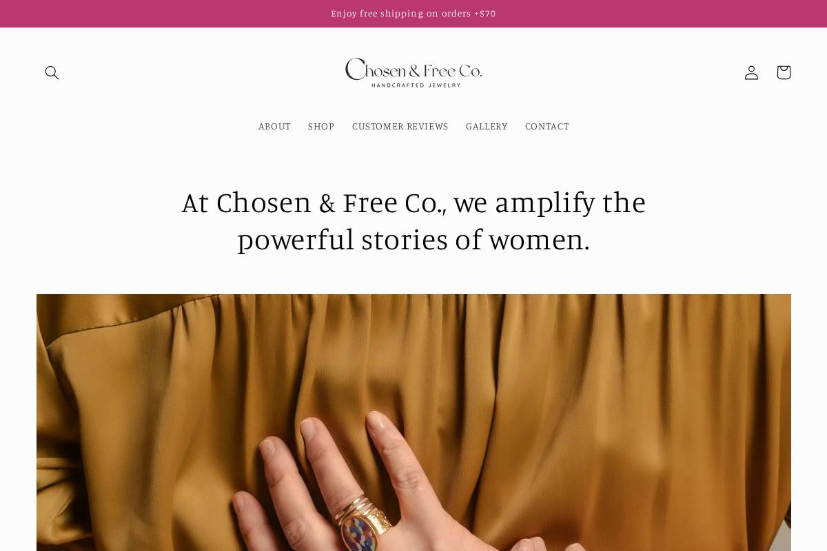 chosenandfreeco.com homepage screenshot
