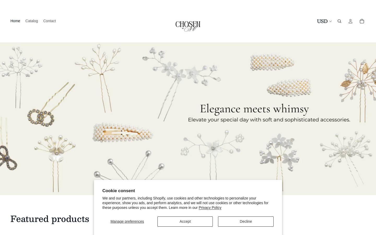 chosenbyav.com homepage screenshot