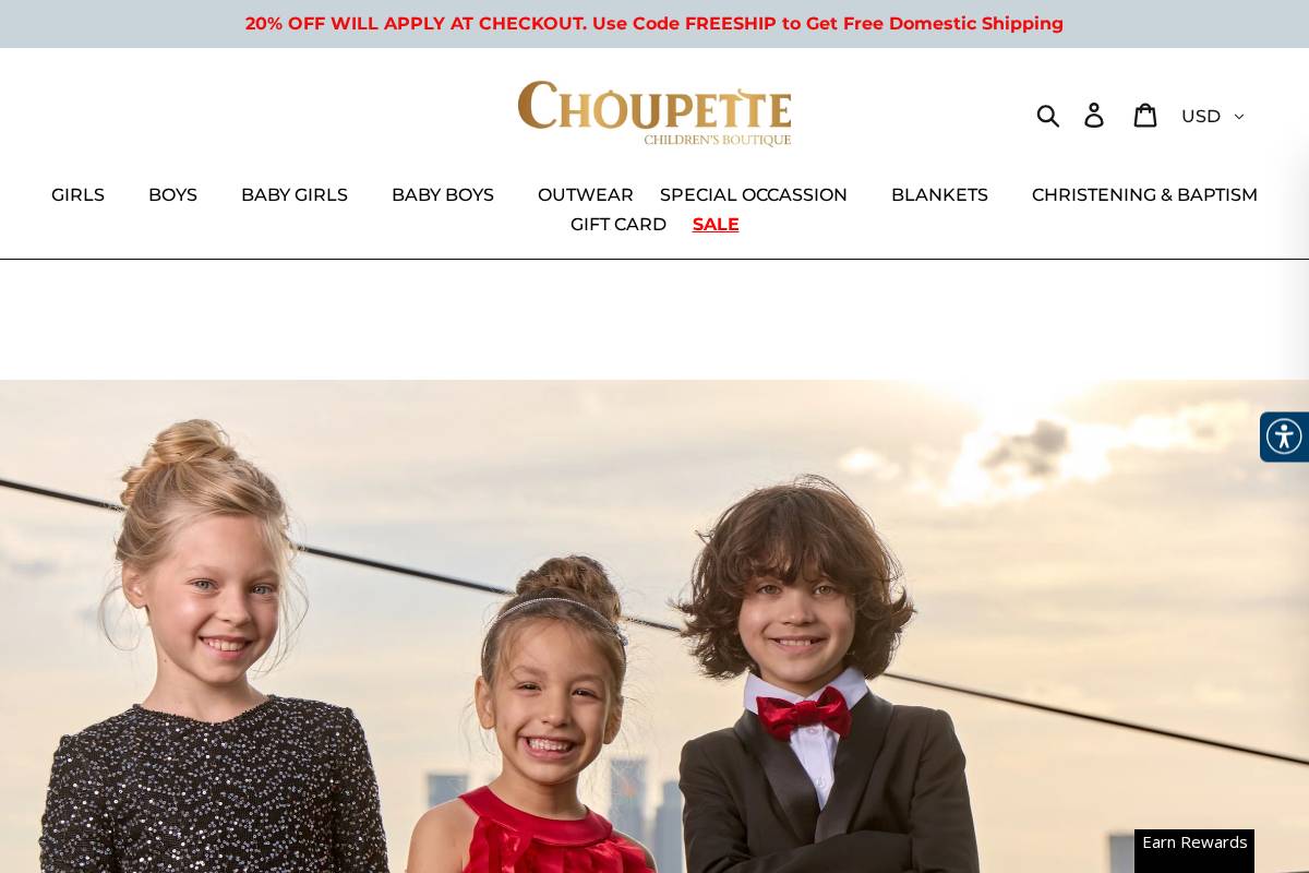 choupetteusa.com homepage screenshot