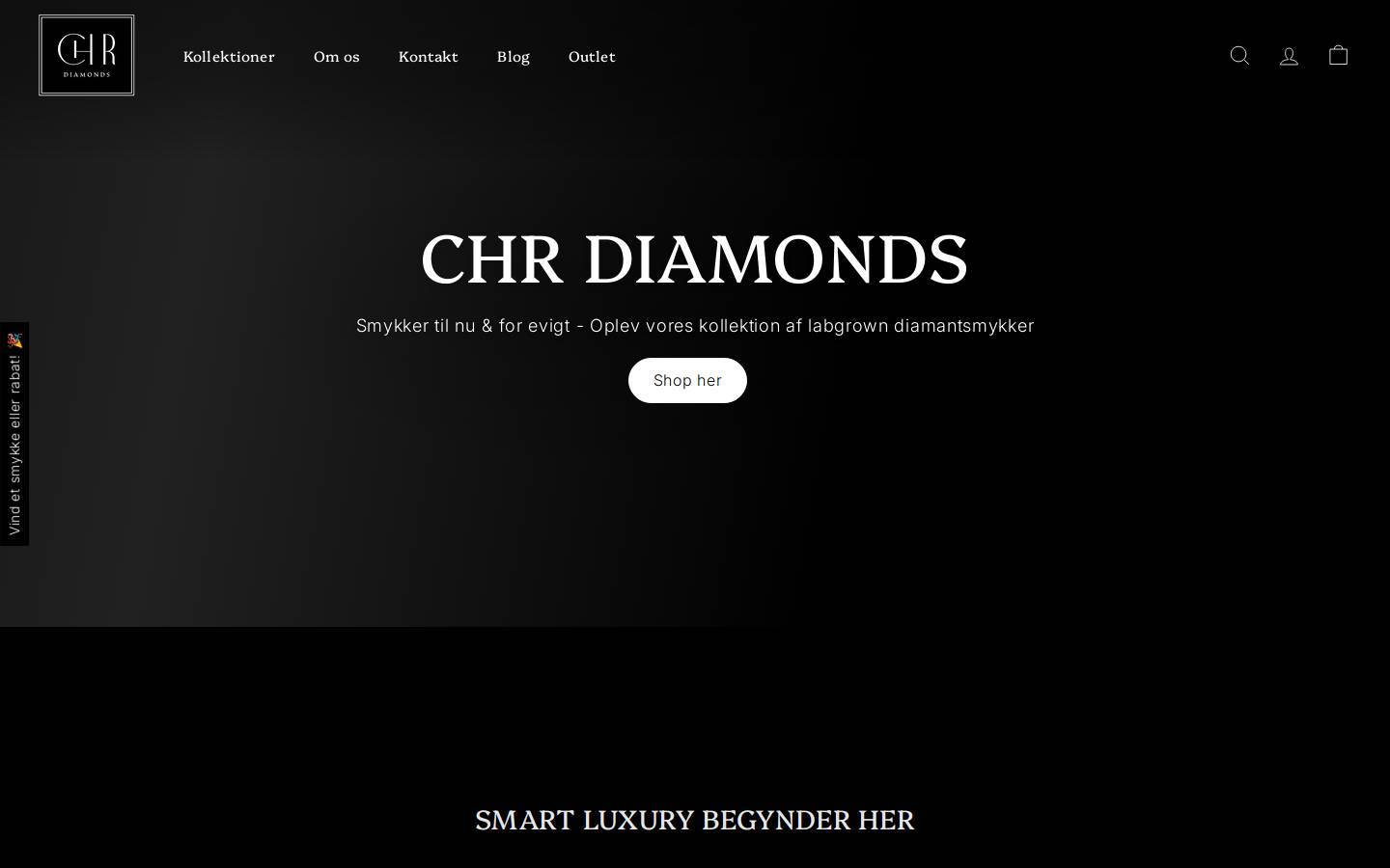 CHR DIAMONDS homepage screenshot