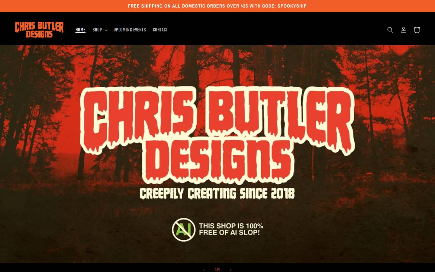 chrisbutlerdesigns.com homepage screenshot