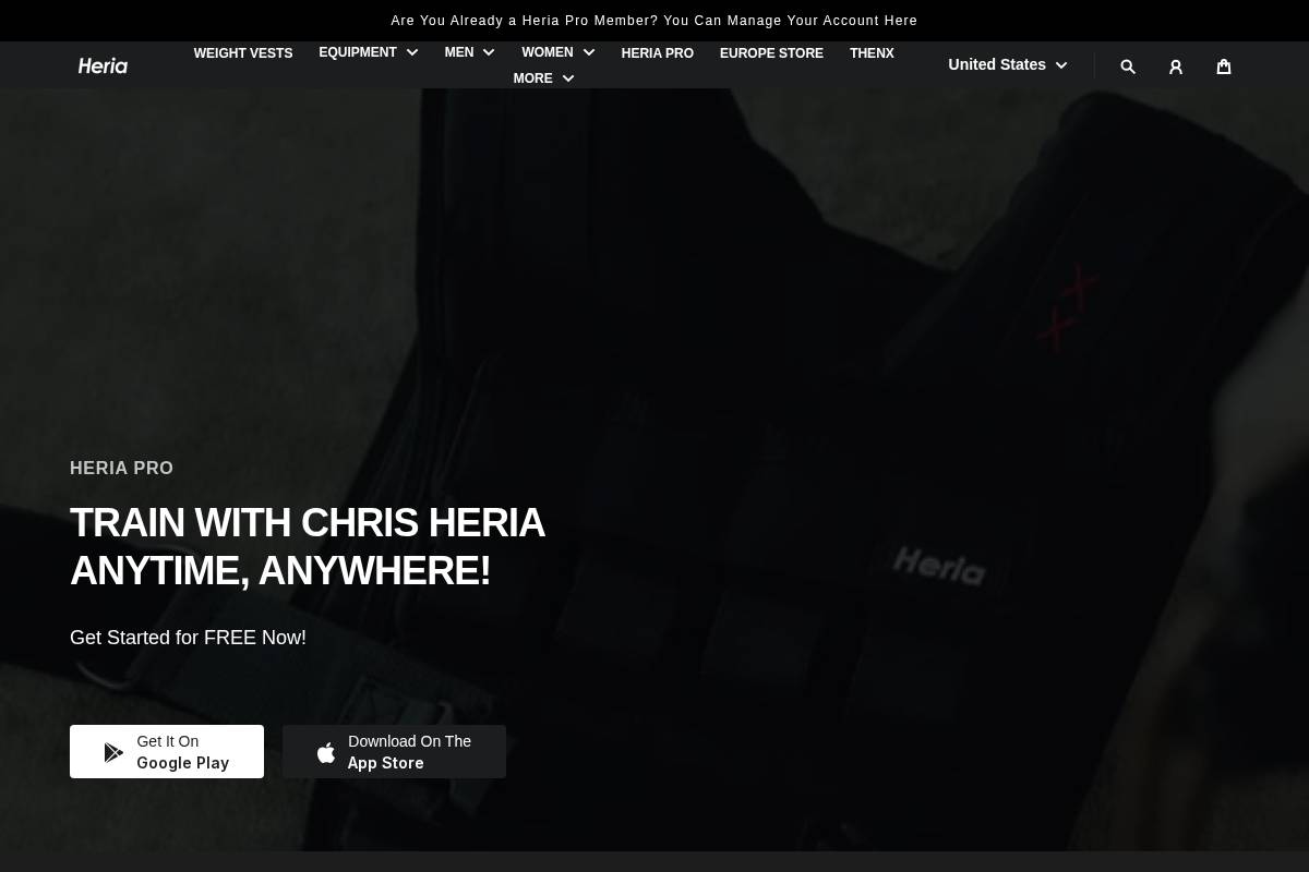 Chrisheria homepage screenshot