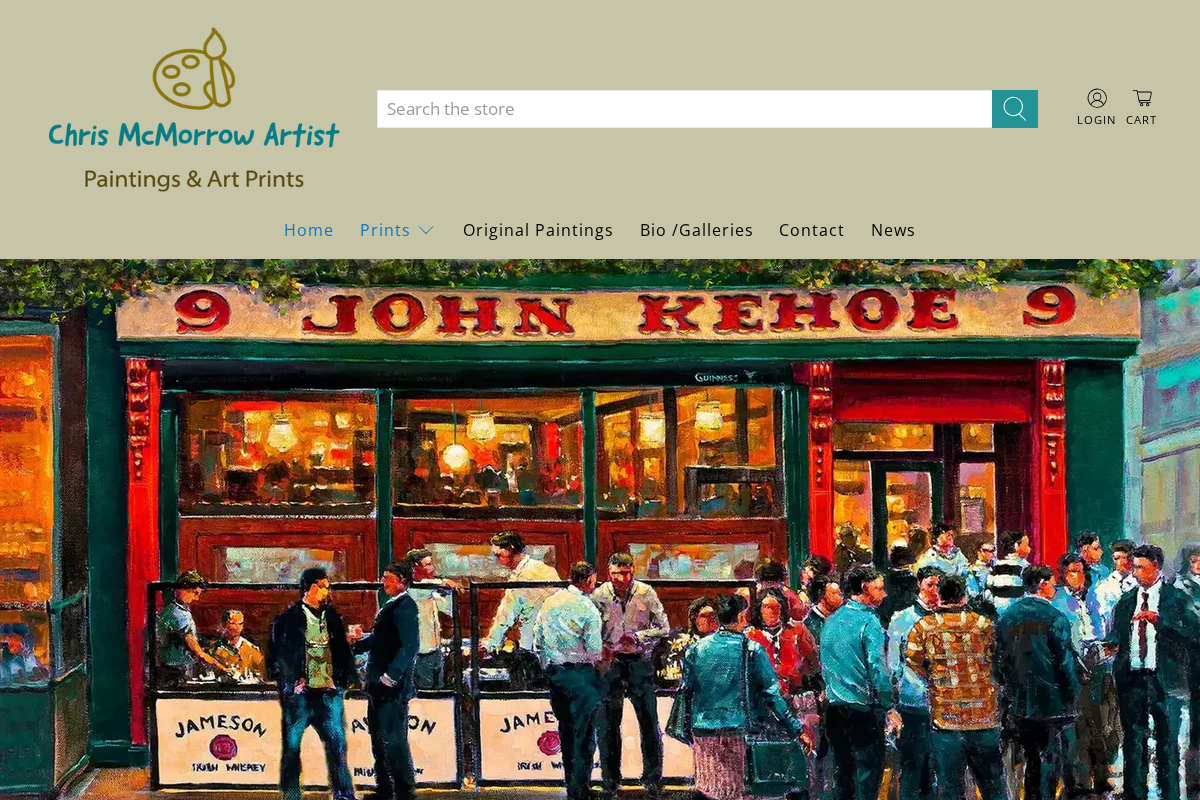 Chris McMorrow Art - Paintings and Prints homepage screenshot