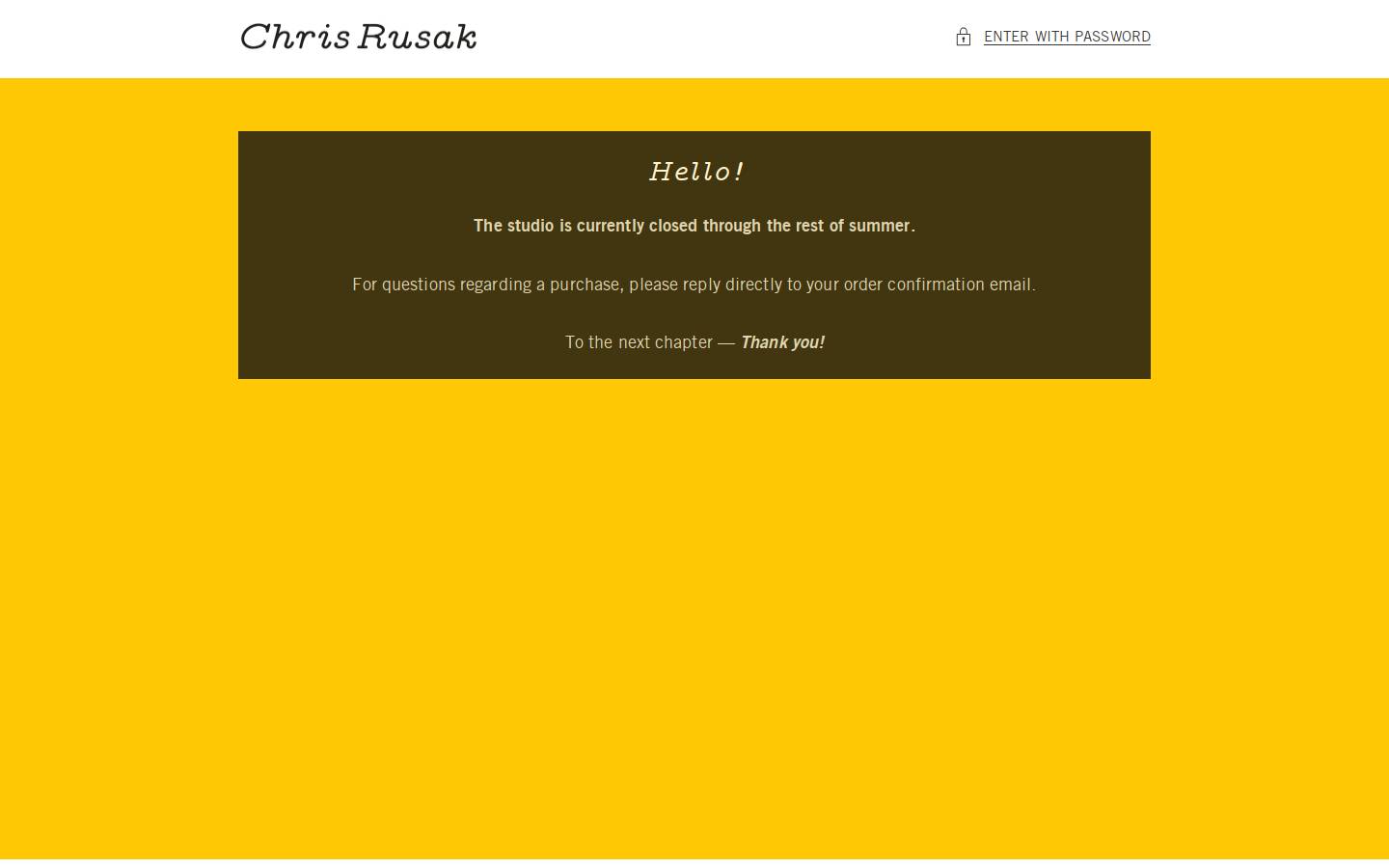 chrisrusakperfume.com homepage screenshot