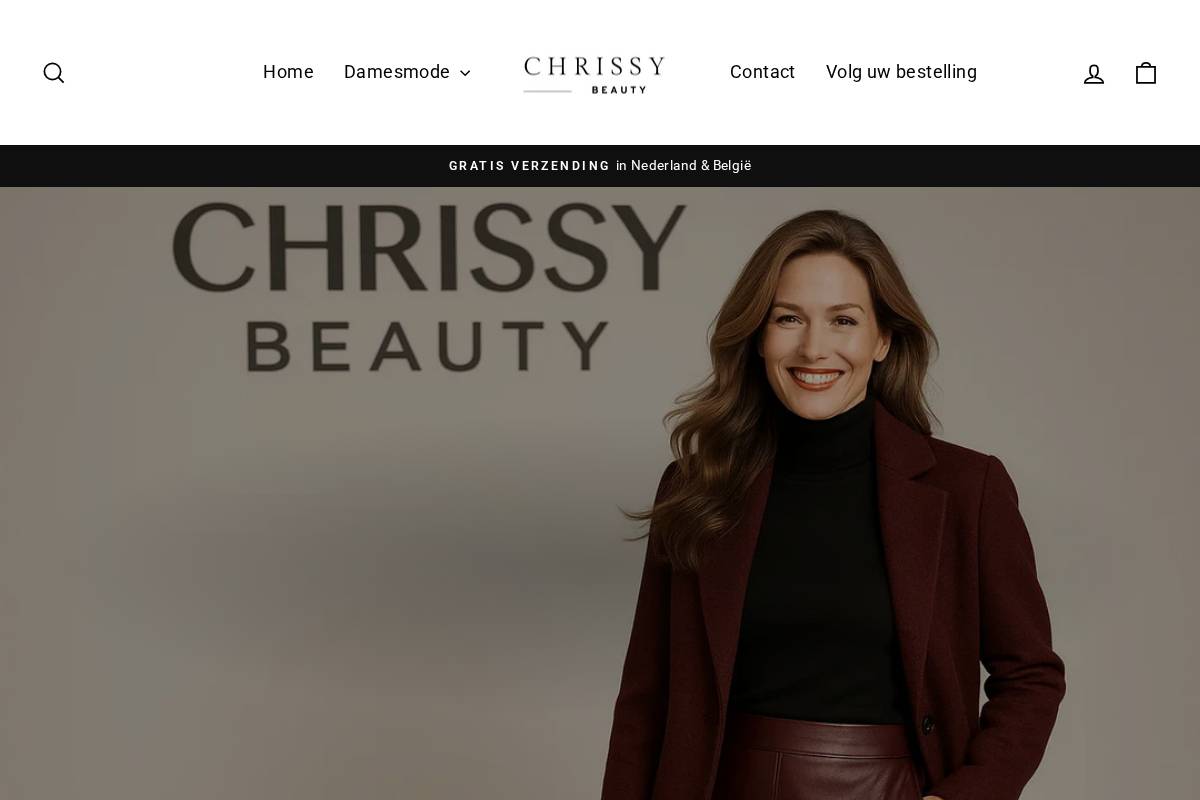 Chrissybeauty homepage screenshot