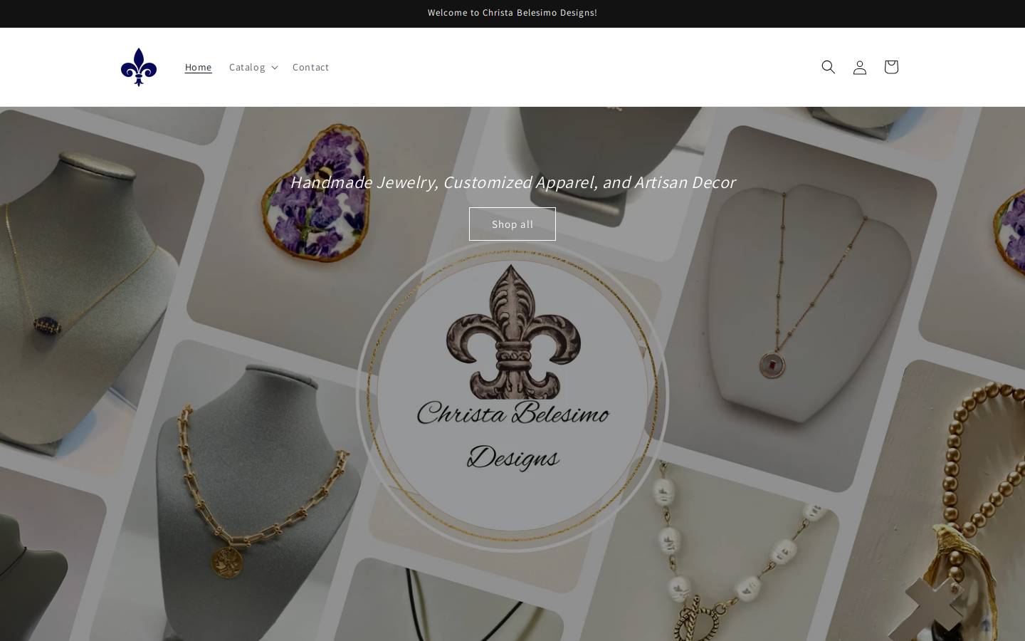 christabelesimo.com homepage screenshot