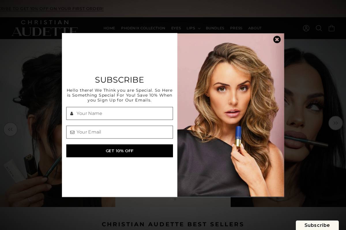 christianaudette.com homepage screenshot