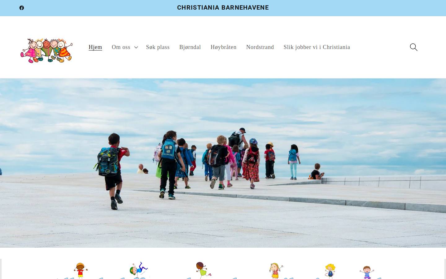 christianiabarnehaver.no homepage screenshot