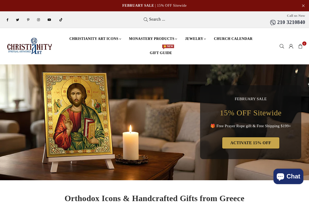 Christianity Art | USA Store homepage screenshot