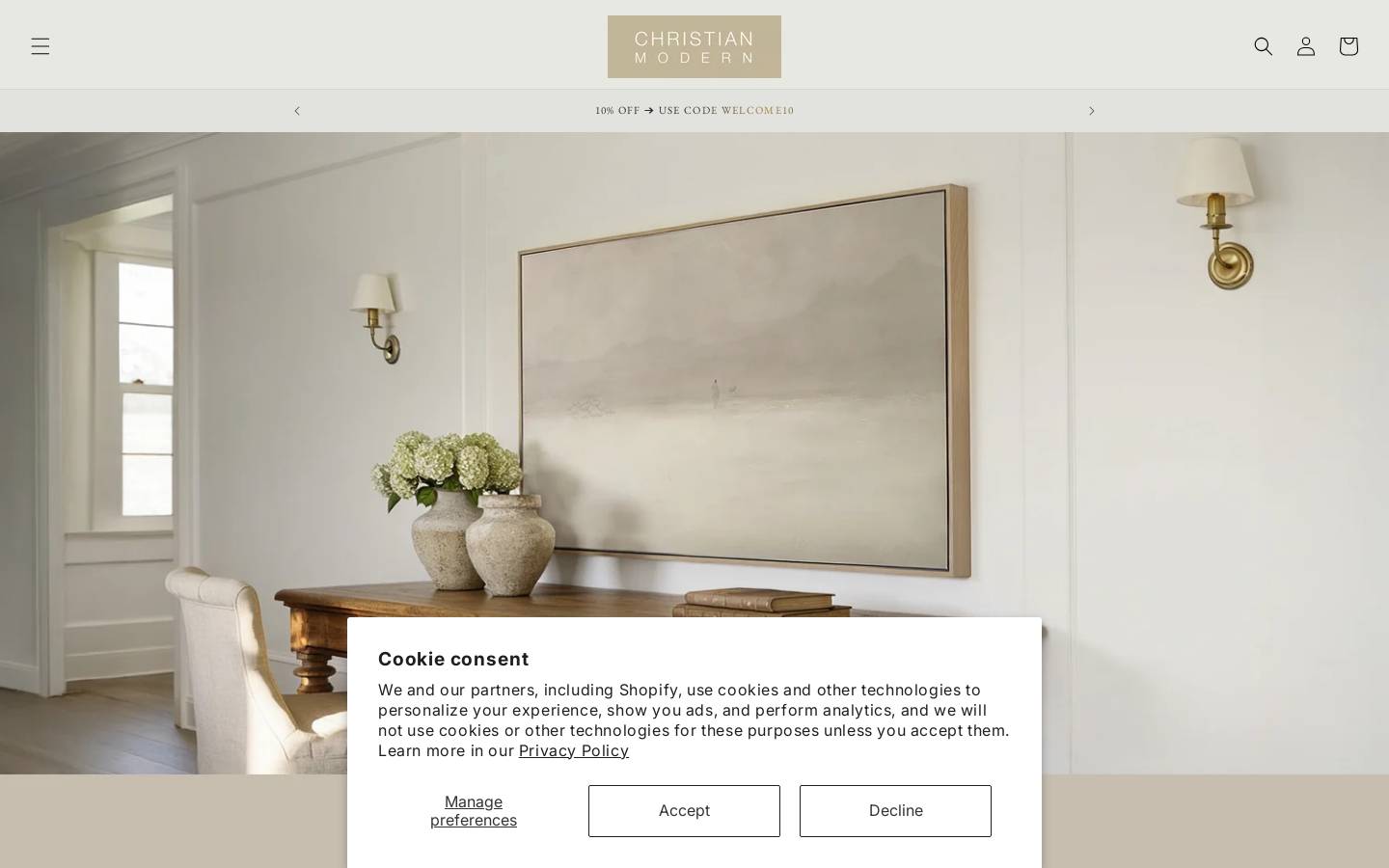 Christianmodern homepage screenshot