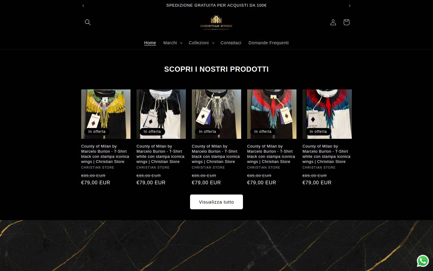 Christianstorelicata homepage screenshot