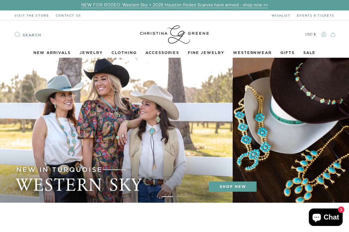 Christina Greene homepage screenshot