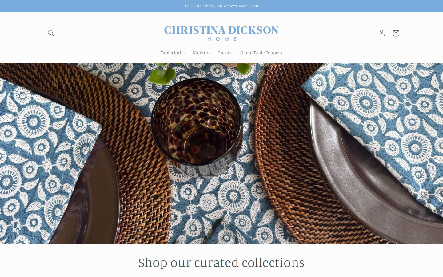 christinadicksonhome.com homepage screenshot