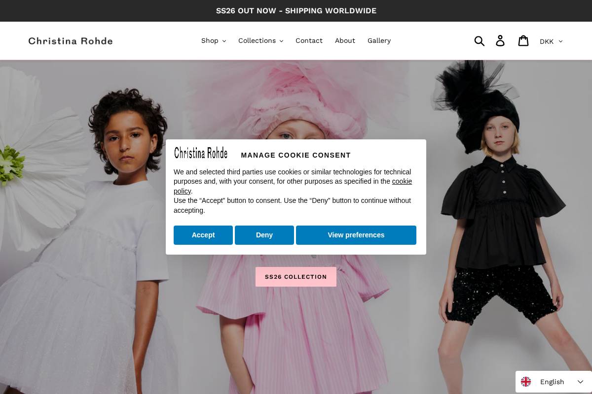 christinarohde.dk homepage screenshot