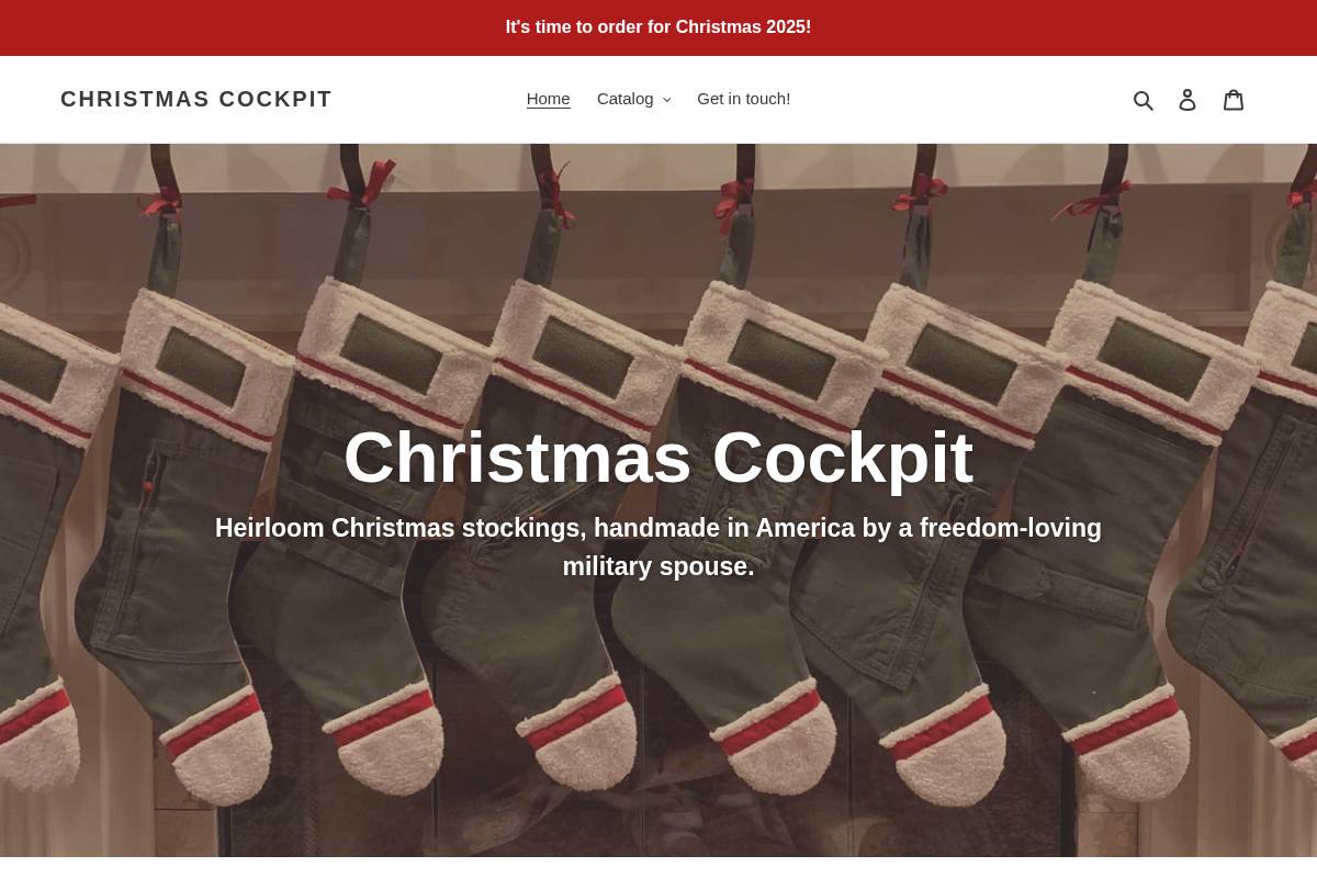 christmascockpit.com homepage screenshot
