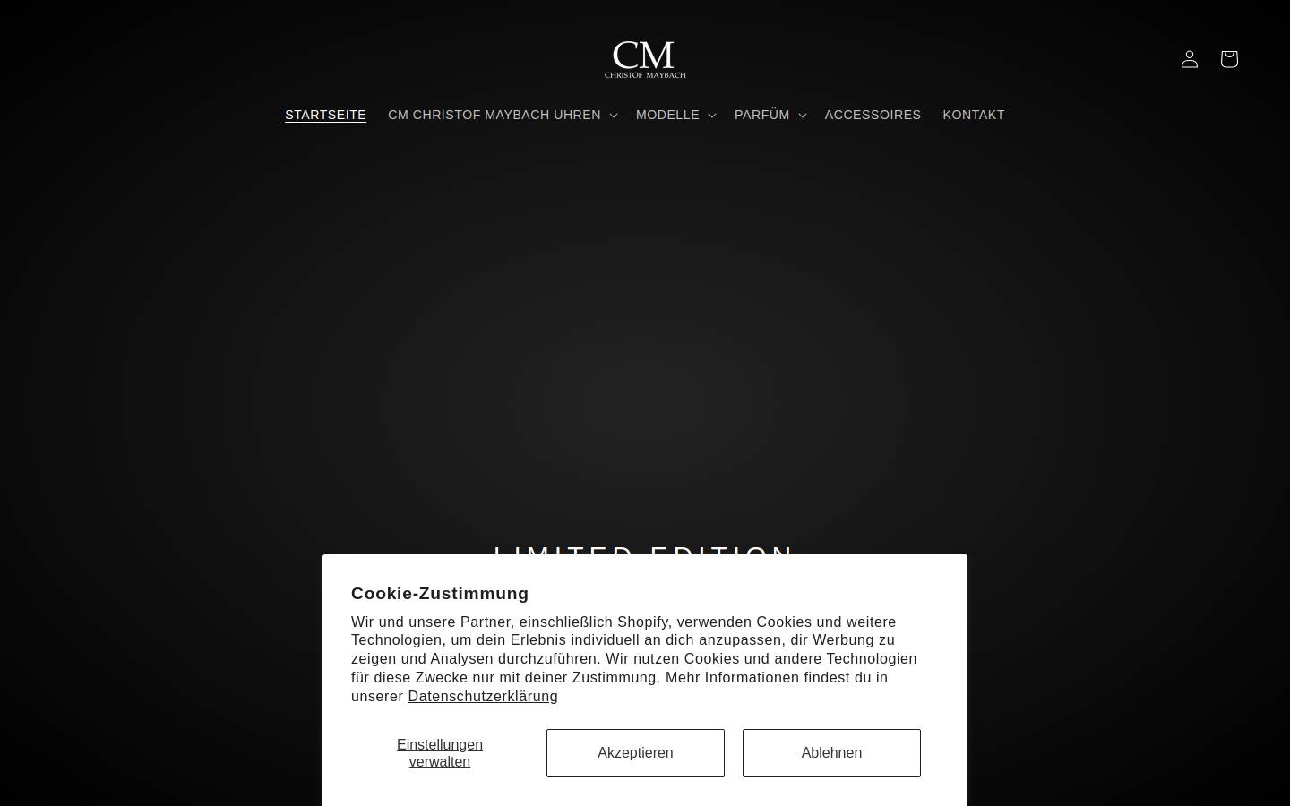 Christof Maybach homepage screenshot
