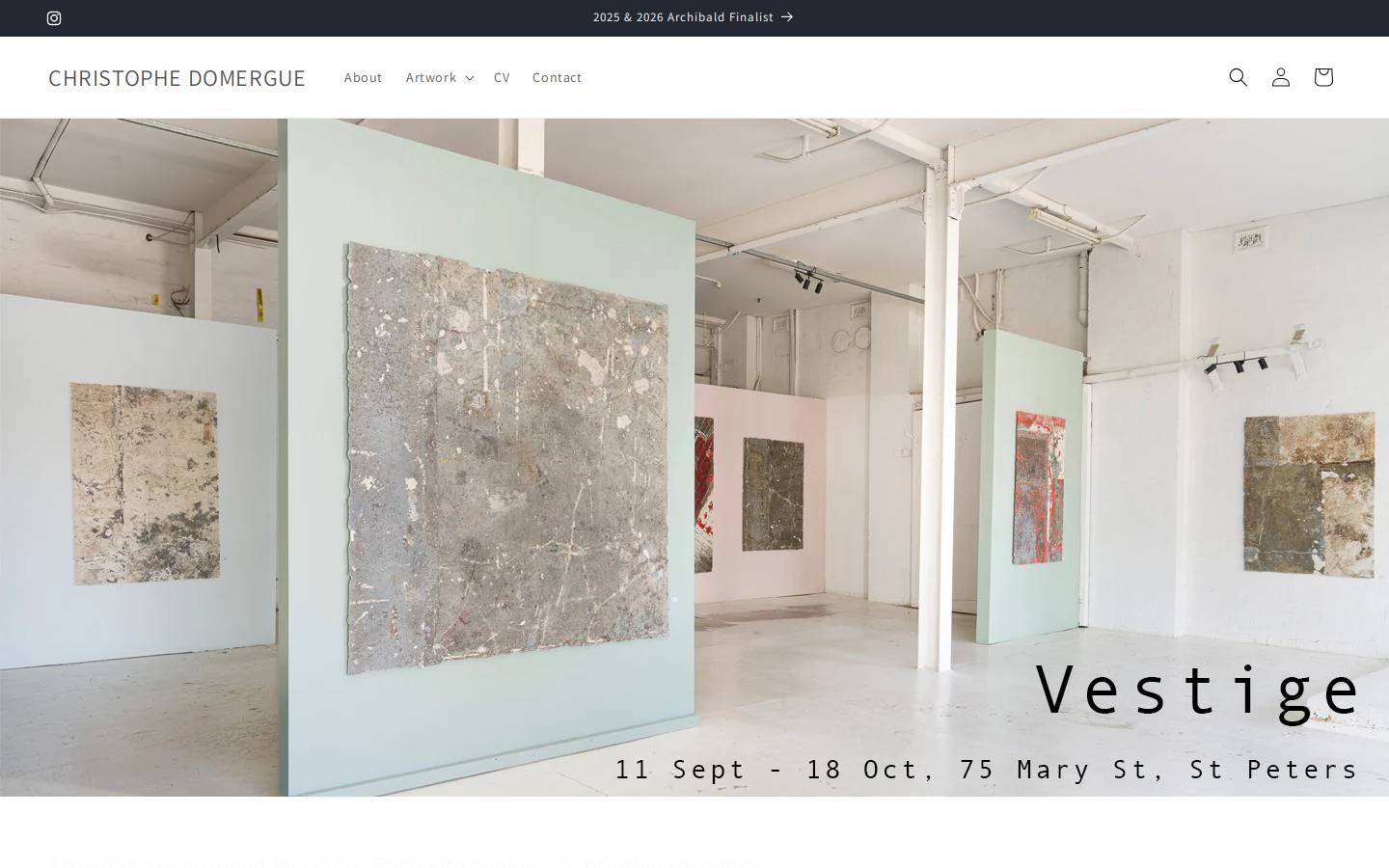 christophedomergue.com homepage screenshot