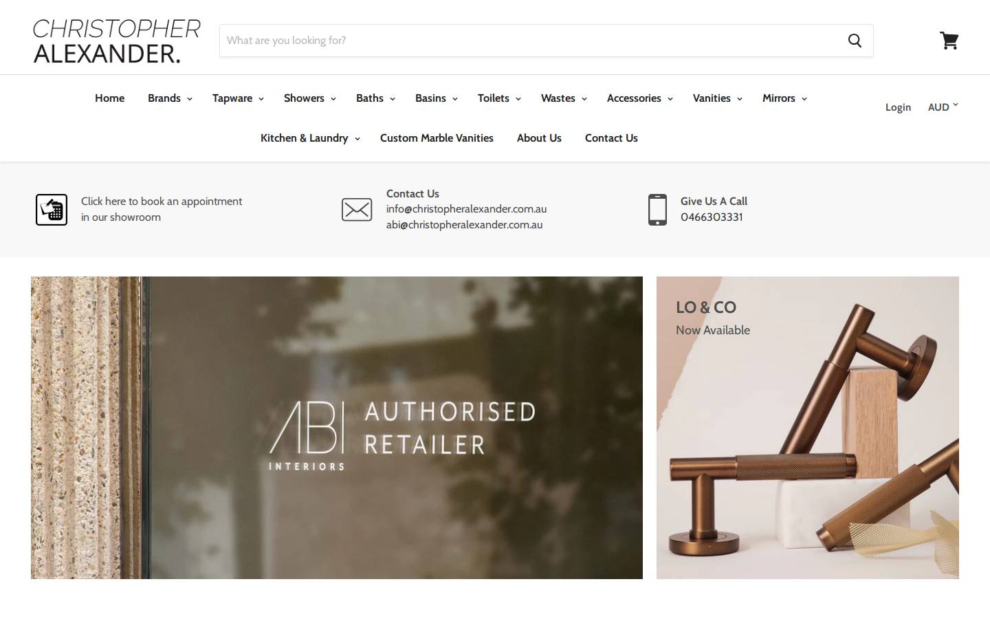 christopheralexander.com.au homepage screenshot
