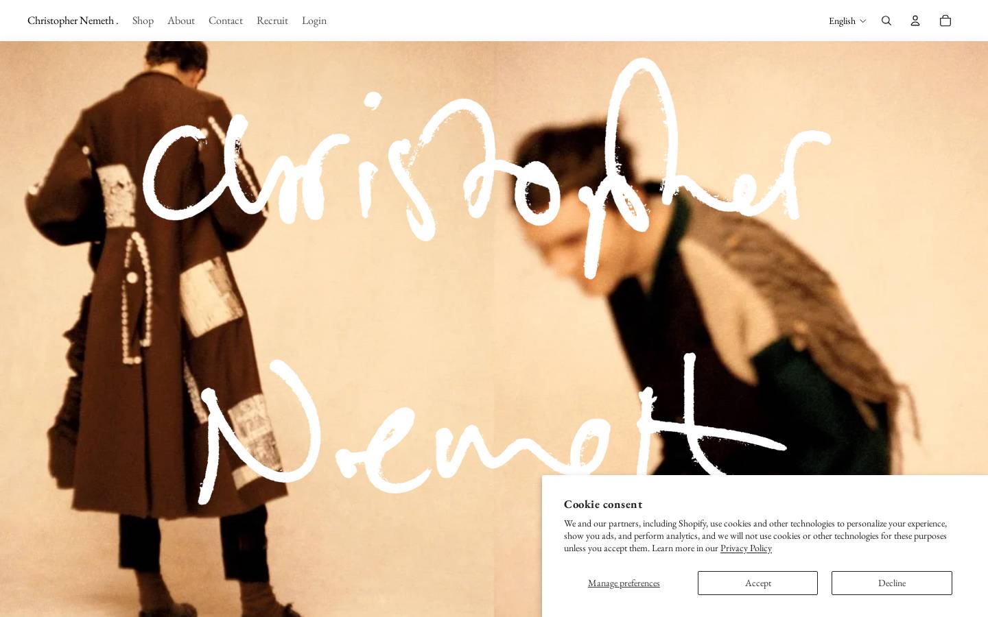 christophernemeth.co homepage screenshot