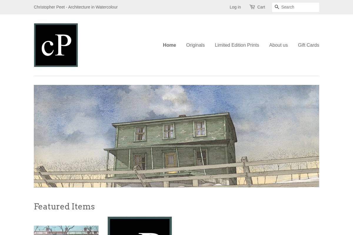 christopherpeet.com homepage screenshot