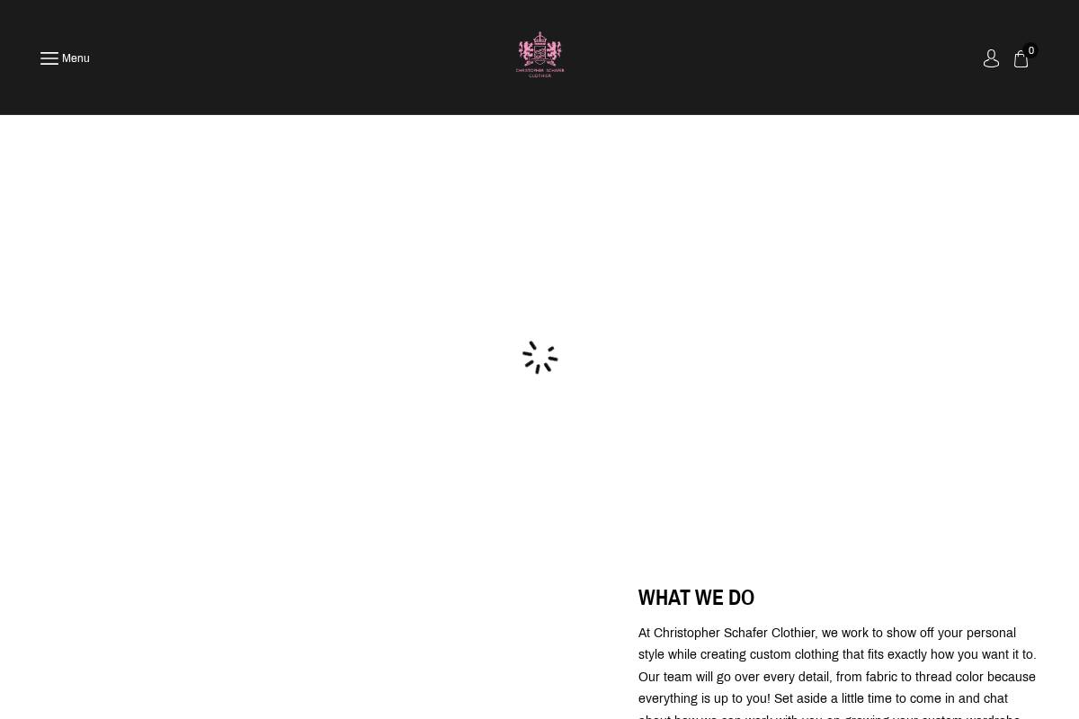 christopherschafer.com homepage screenshot
