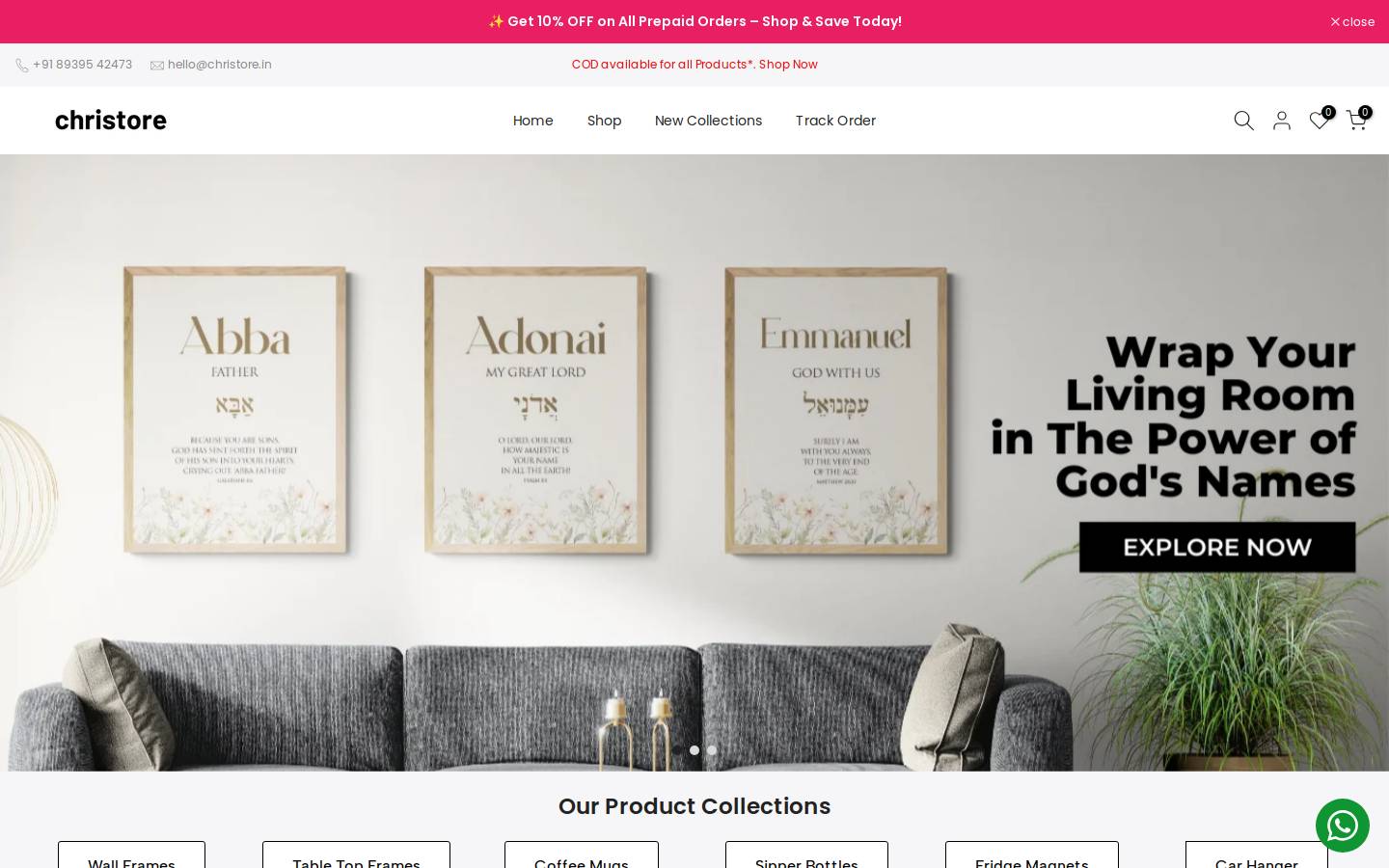 christore.in homepage screenshot