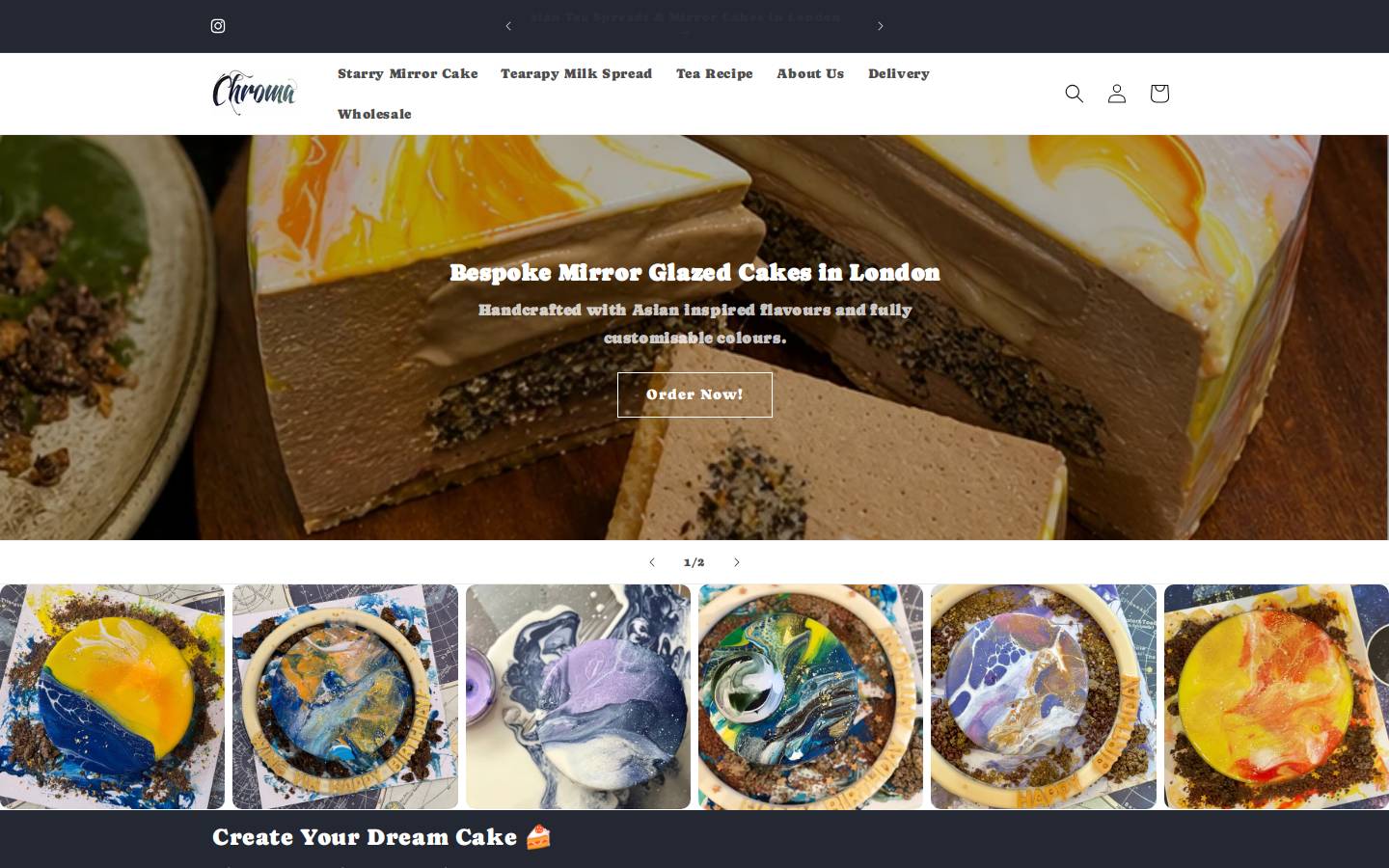 Chroma homepage screenshot