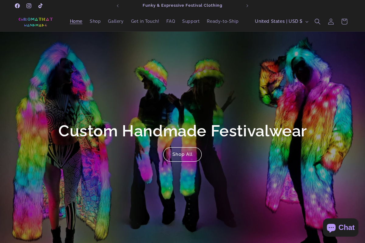 Chromatiicat homepage screenshot