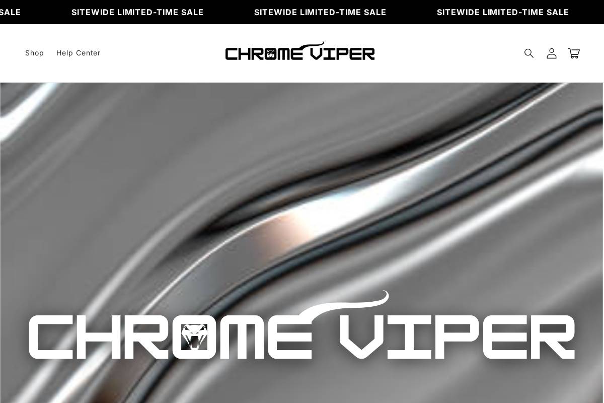 chromeviper.com homepage screenshot