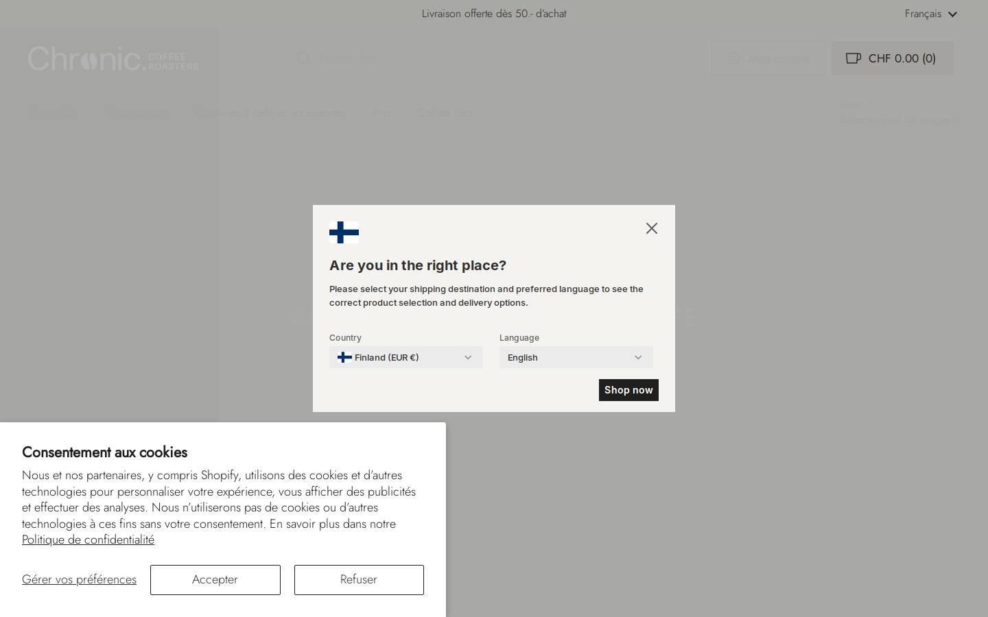 chronic.ch homepage screenshot