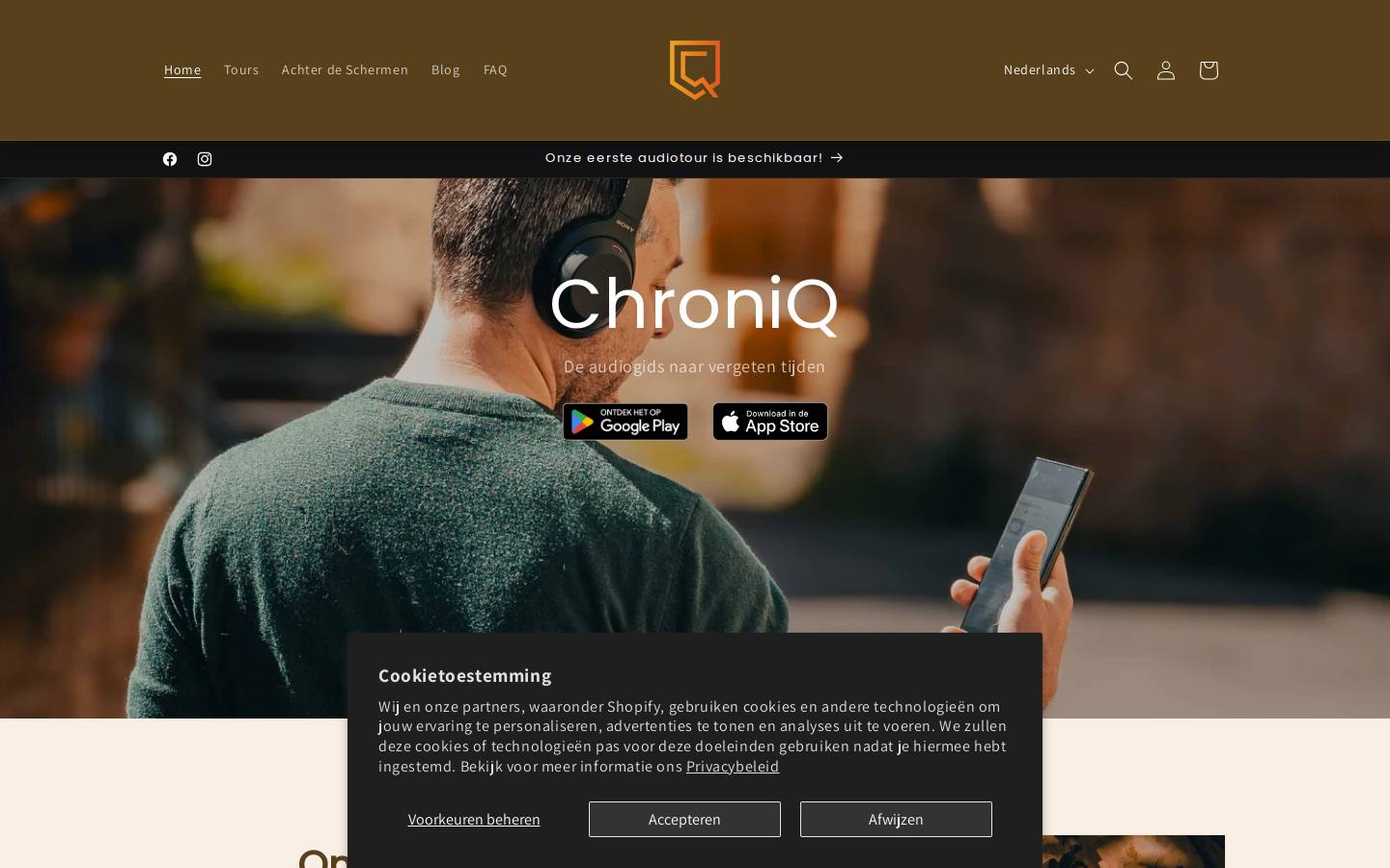 chroniq.nl homepage screenshot