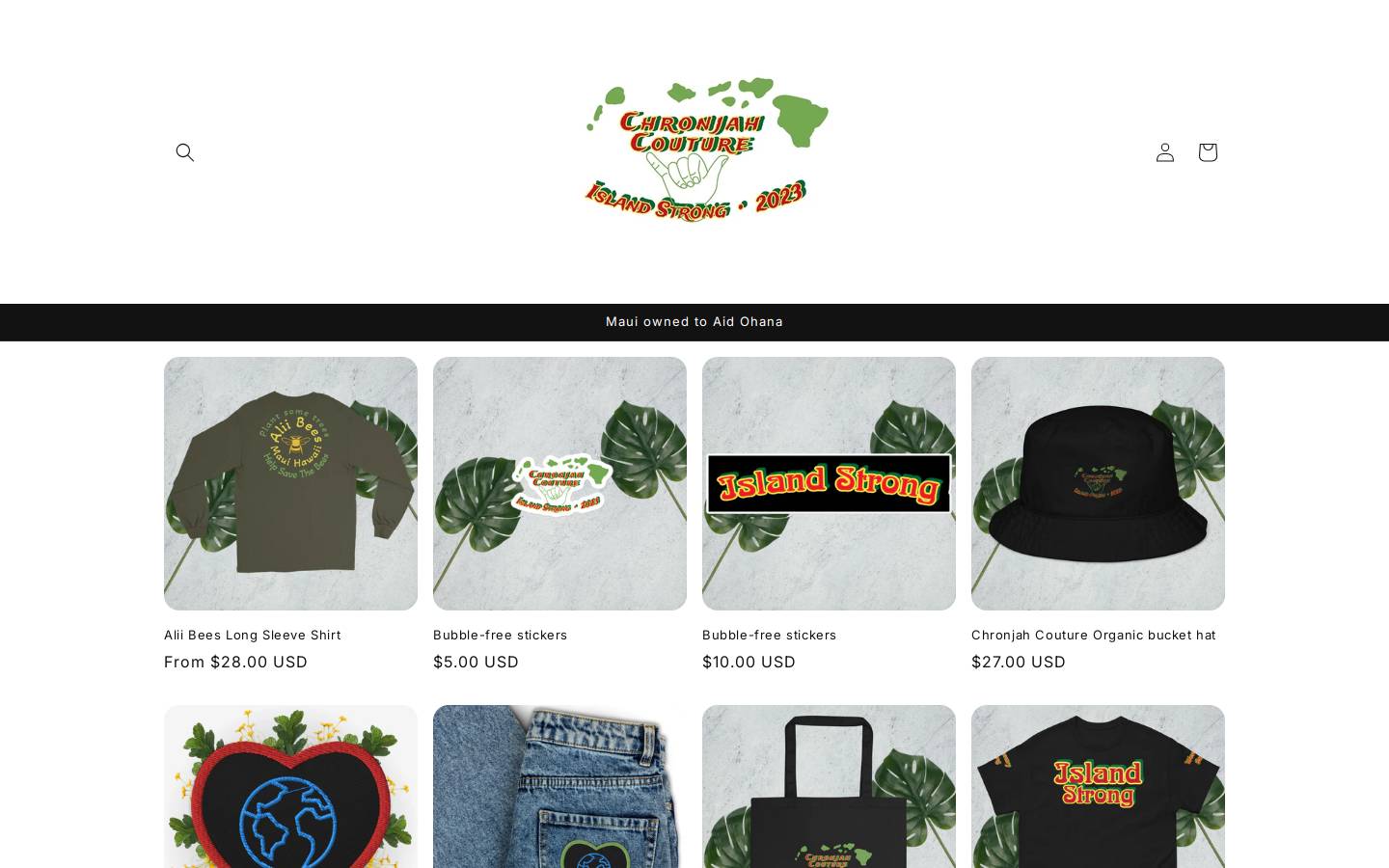 chronjahcouture.com homepage screenshot