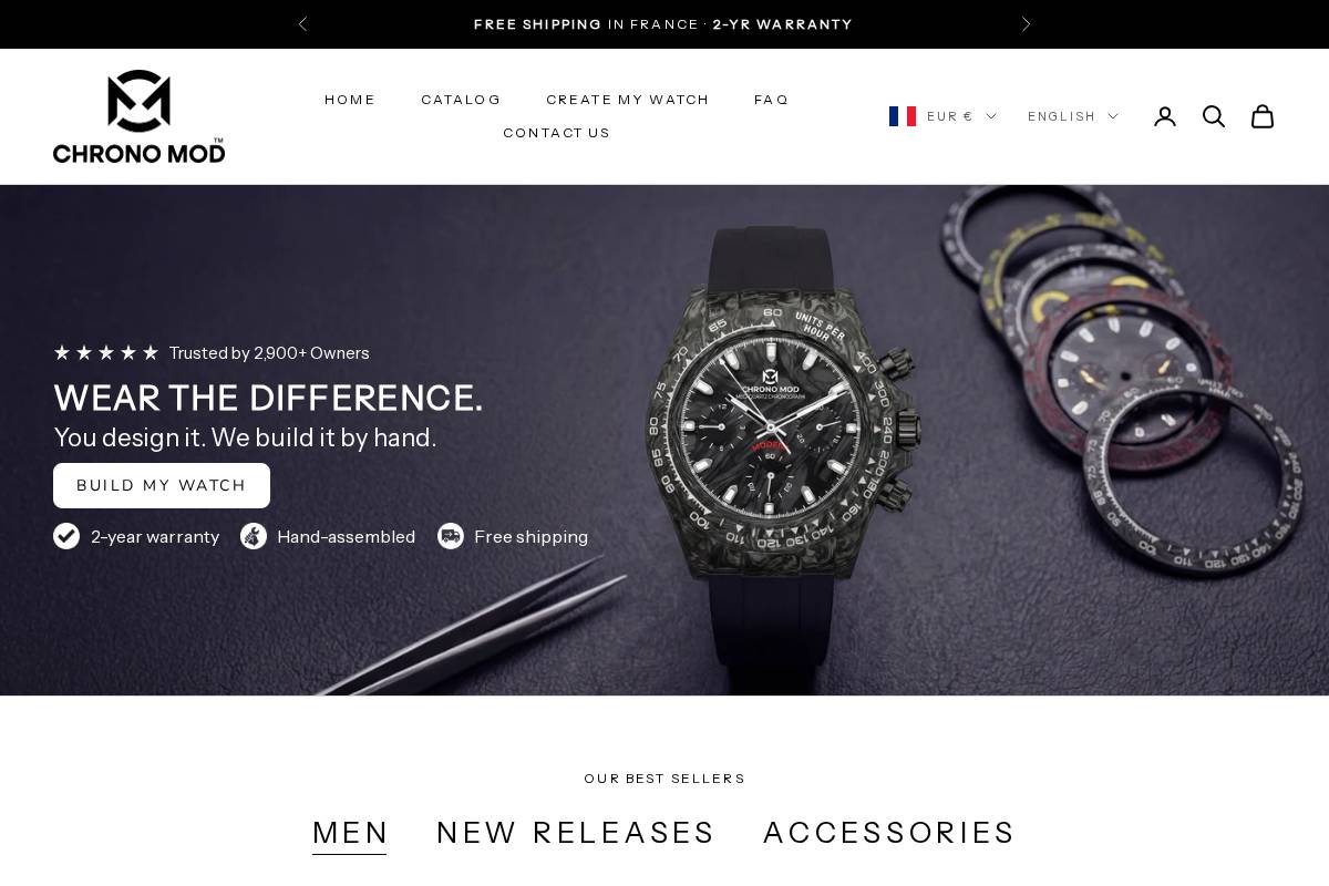 Chrono Mod homepage screenshot