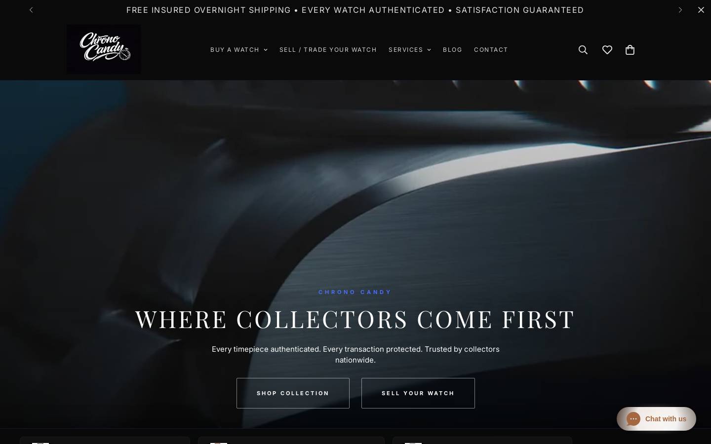 chronocandy.com homepage screenshot