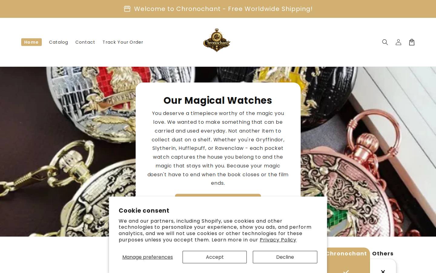 chronochant.com homepage screenshot