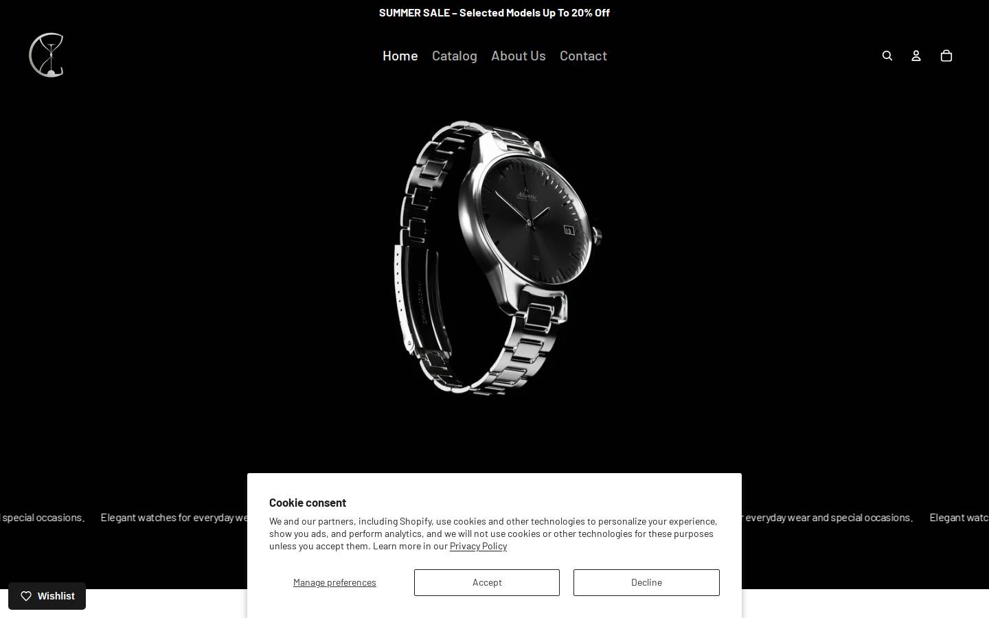 Chronoera homepage screenshot