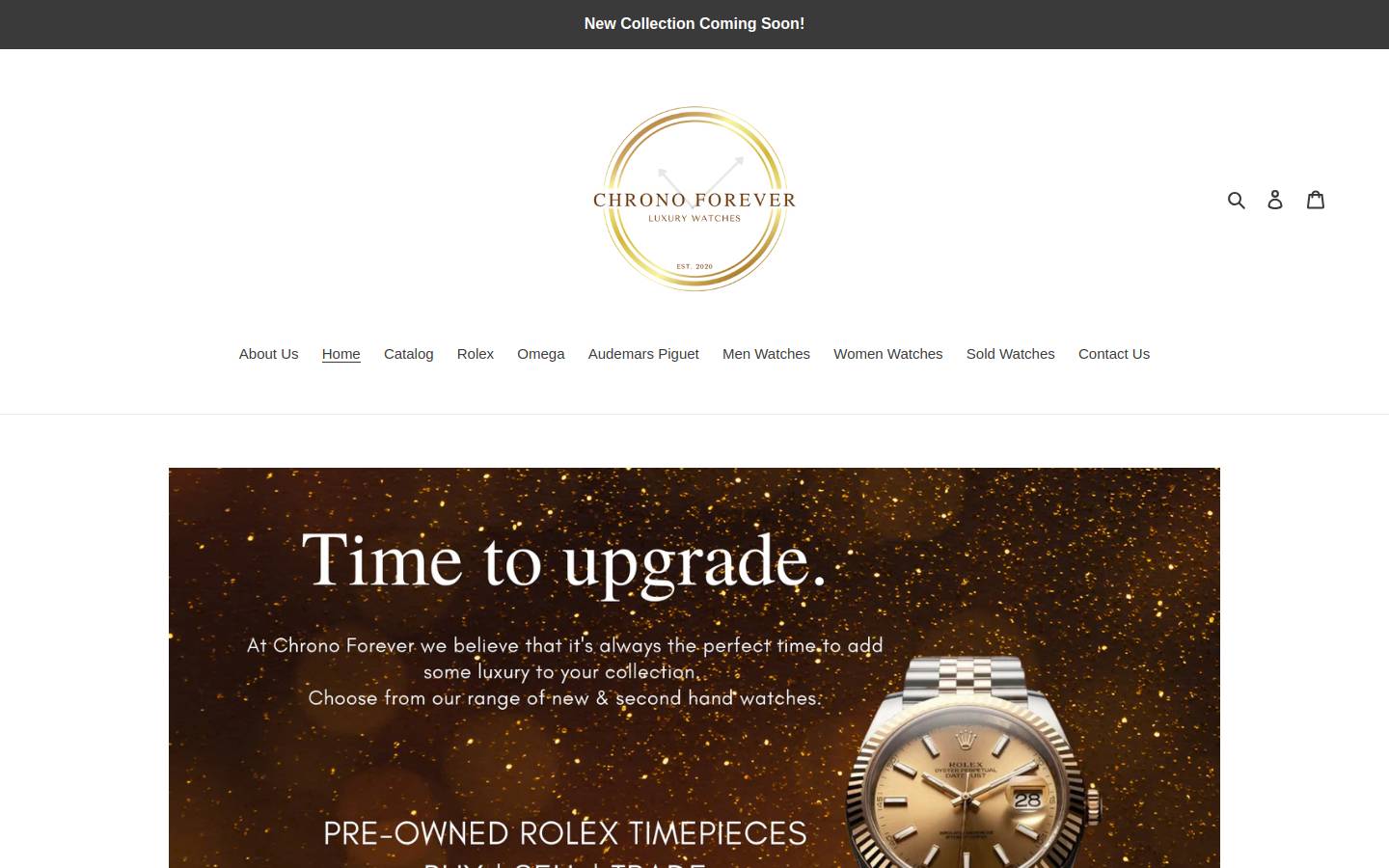 chronoforever.com.au homepage screenshot