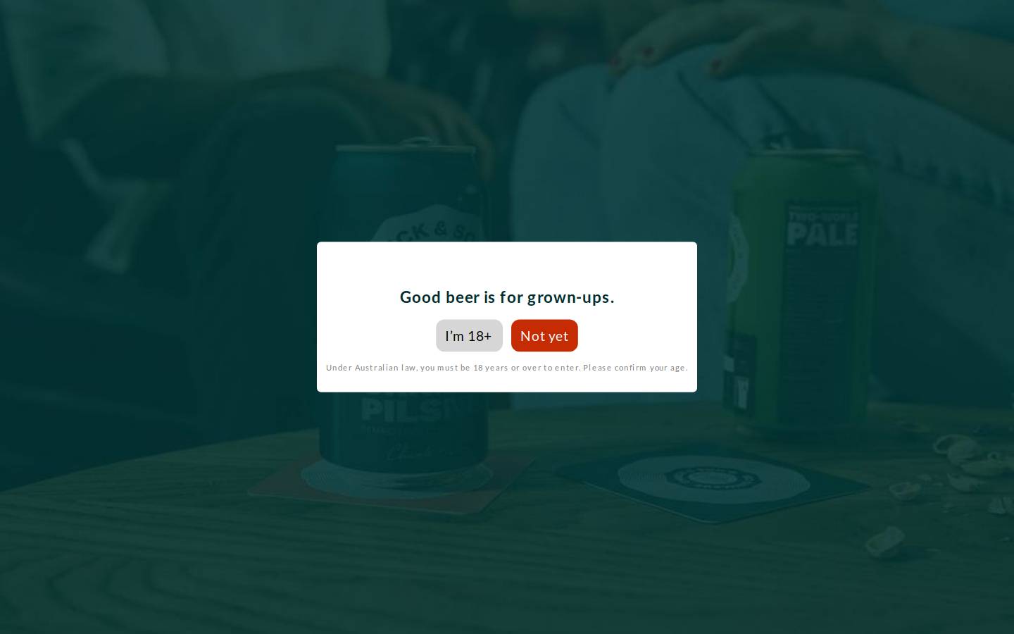 chucksbrewingco.com homepage screenshot