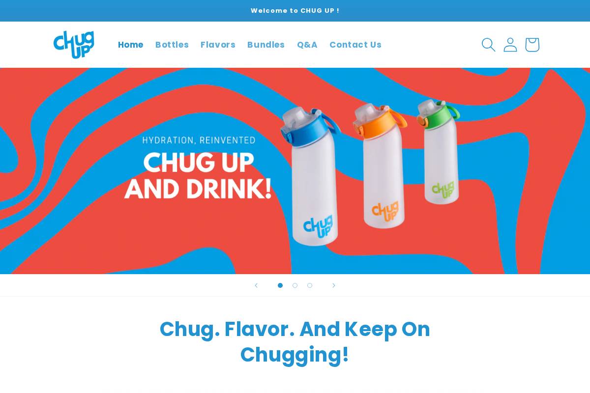 chug-up.com homepage screenshot
