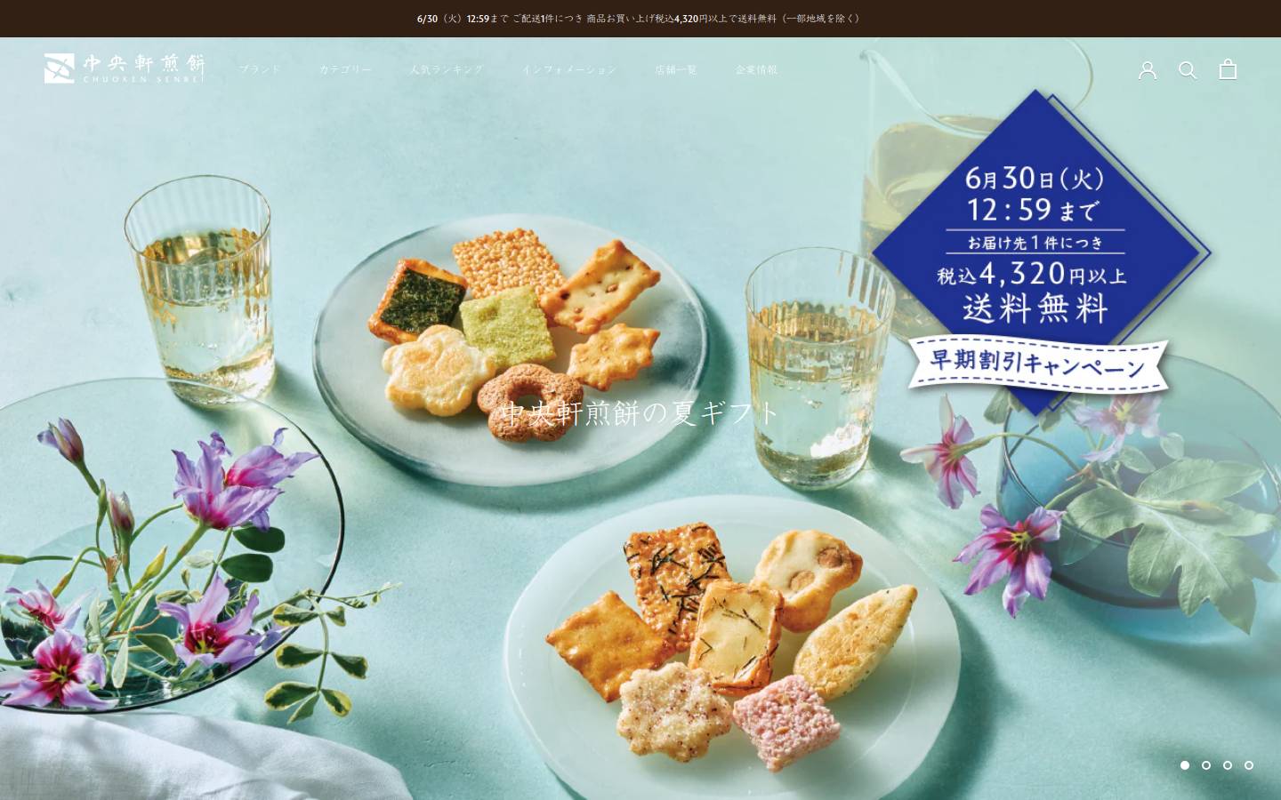 chuoken-onlineshop.jp homepage screenshot