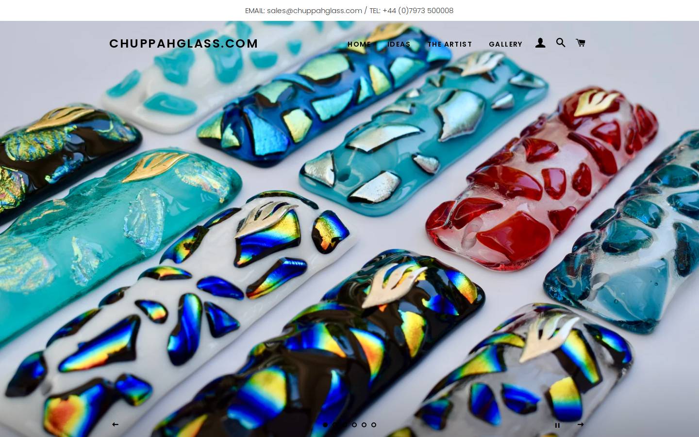 chuppahglass.com homepage screenshot
