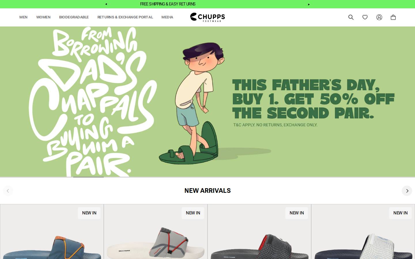 chupps.com homepage screenshot