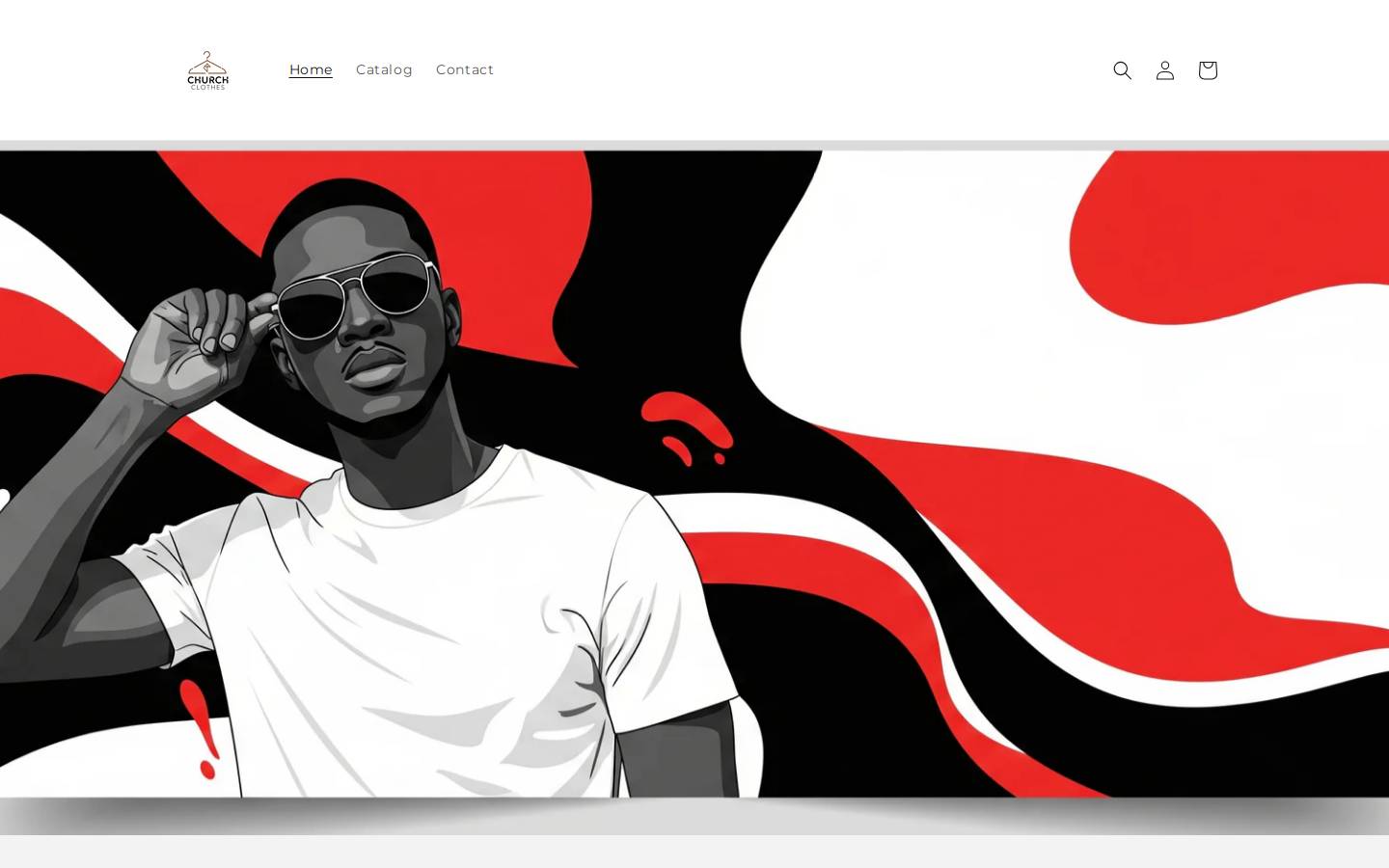 churchclothes.store homepage screenshot