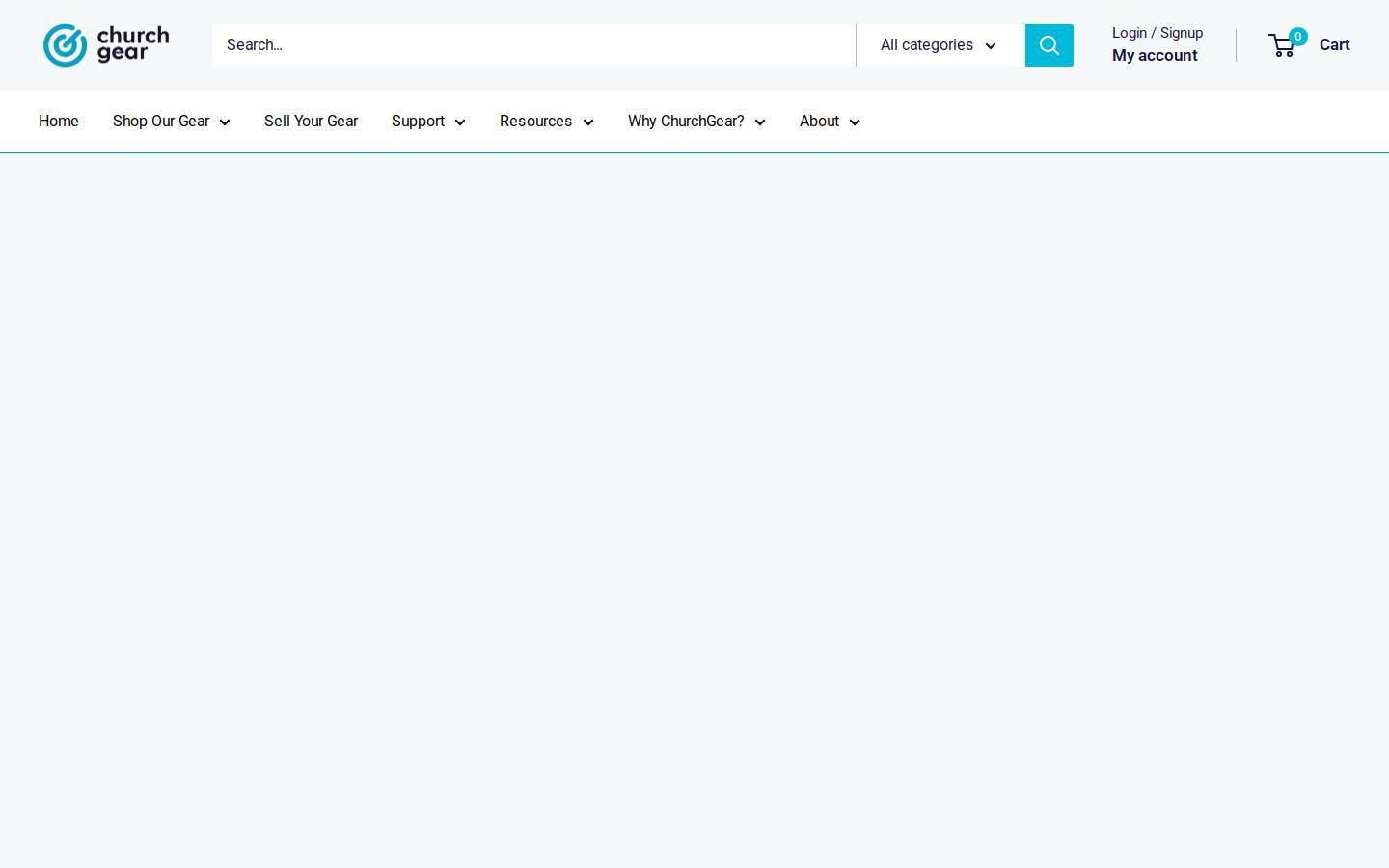 ChurchGear.com homepage screenshot