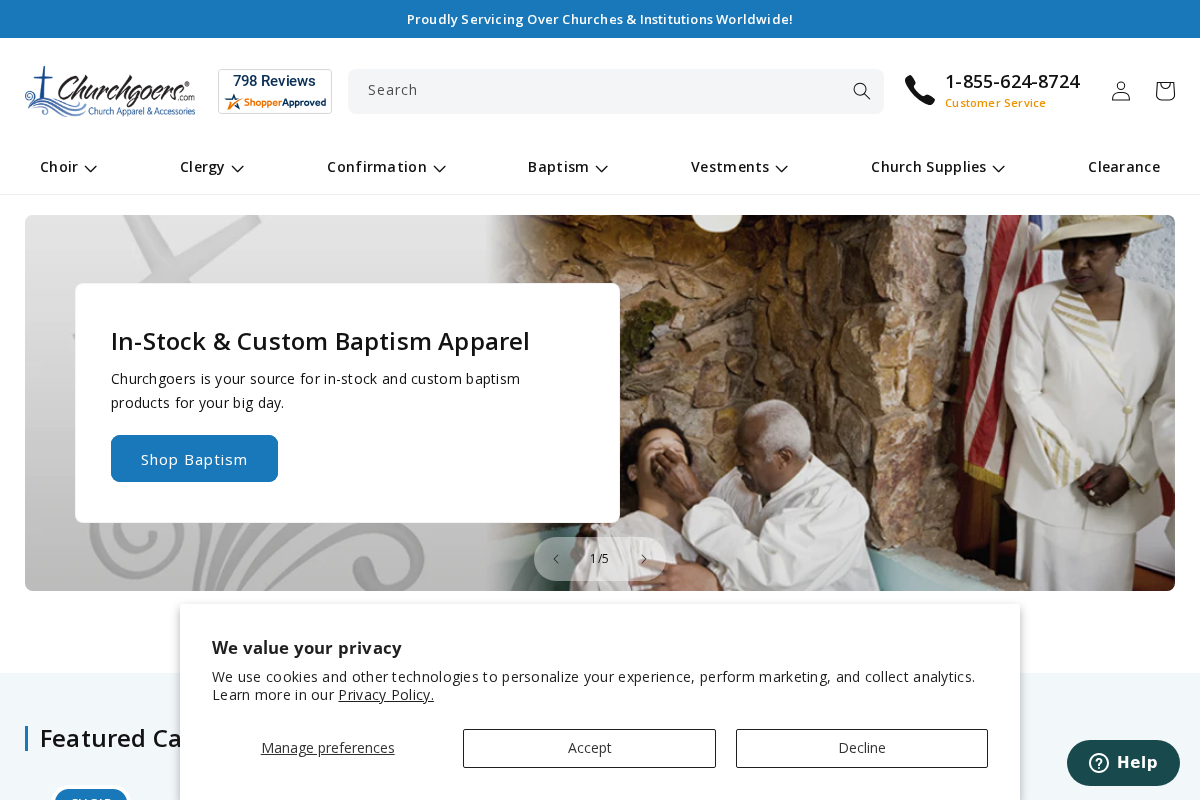 Churchgoers homepage screenshot