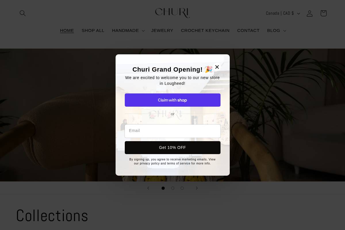 churi.ca homepage screenshot