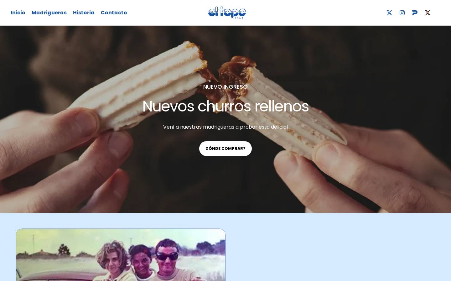 churroseltopo.com homepage screenshot